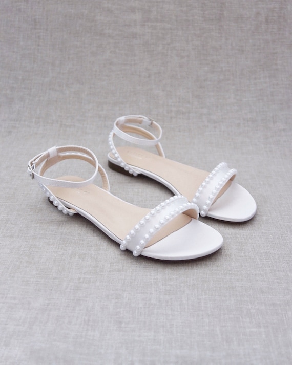 White Flats  White Sandals