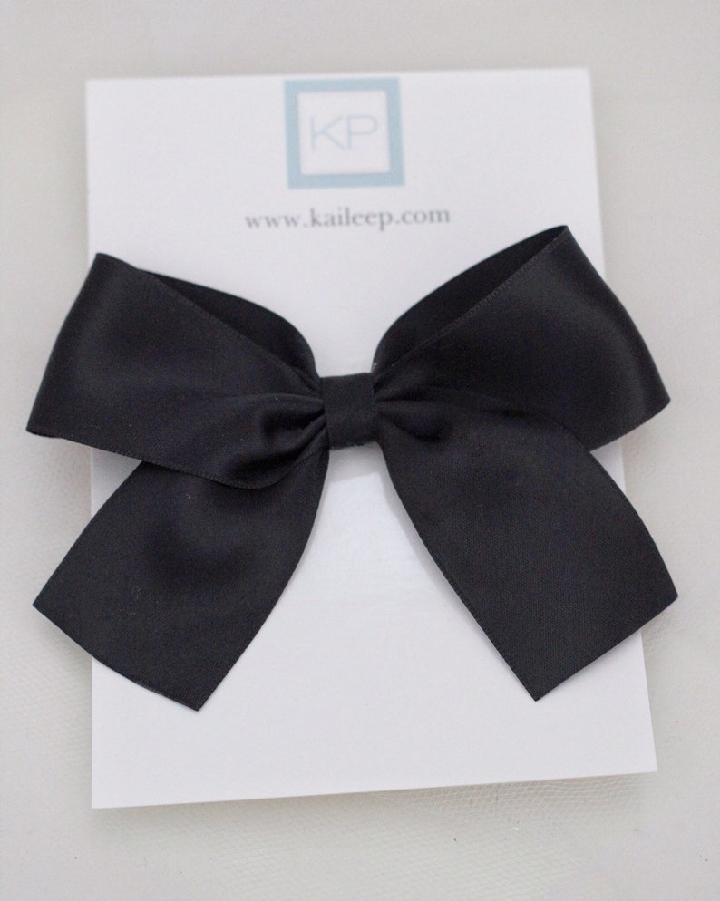 Black Satin Mary Jane With FRONT SATIN BOW - for Fall Flower Girls ...