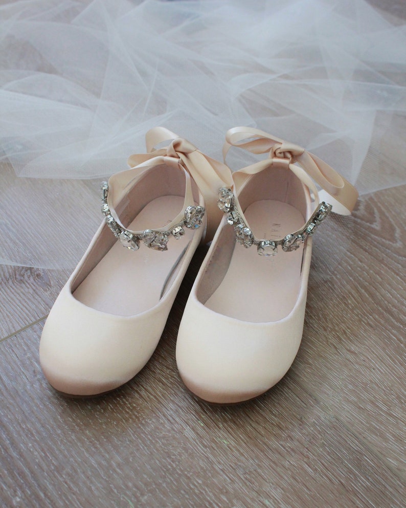 champagne ballerina flats