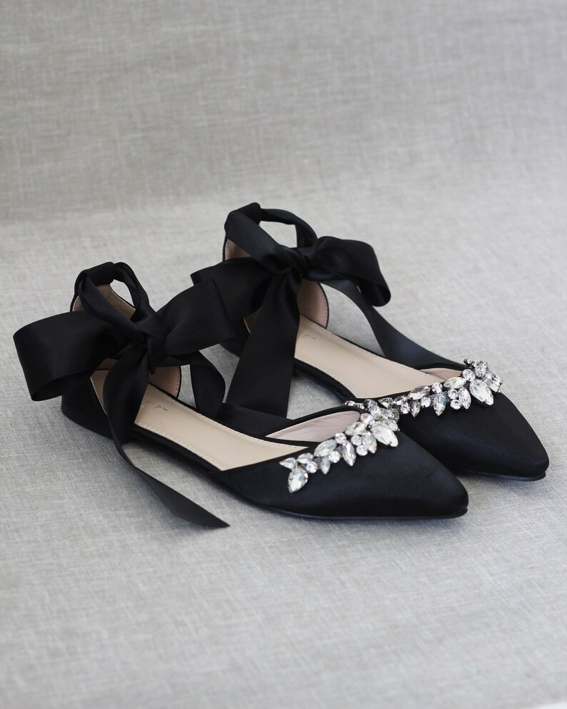 flat black pointy shoes