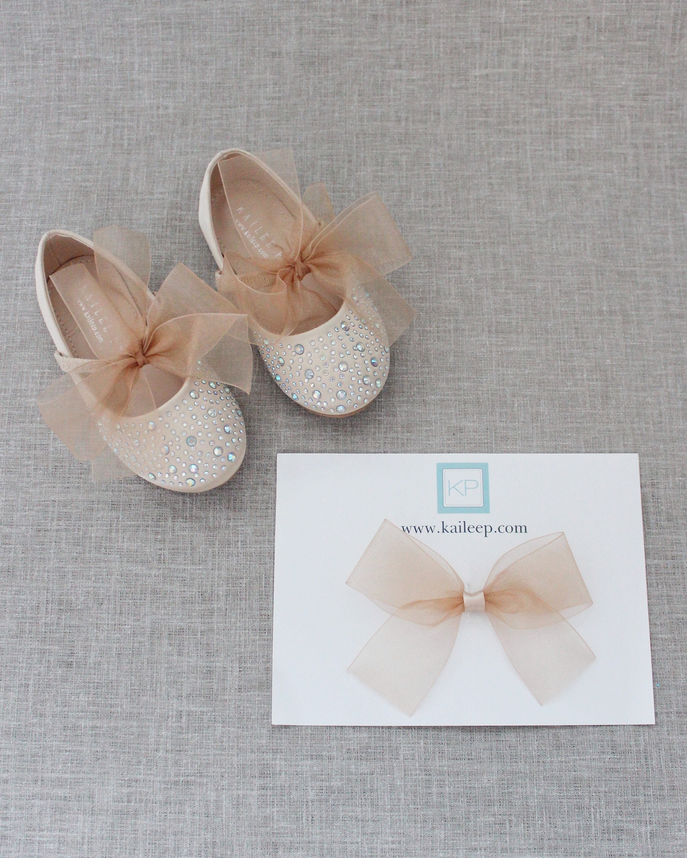 靴 Mary Jane Crystal Ribbon Satin Flats Mary Jane Crystal Ribbon Satin Flats