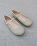 Soft Gold Glitter Maryjane Flats for Flower Girls Shoes, Girls Shoes, Holiday Shoes, Party Shoes, Fall Girls Shoes 