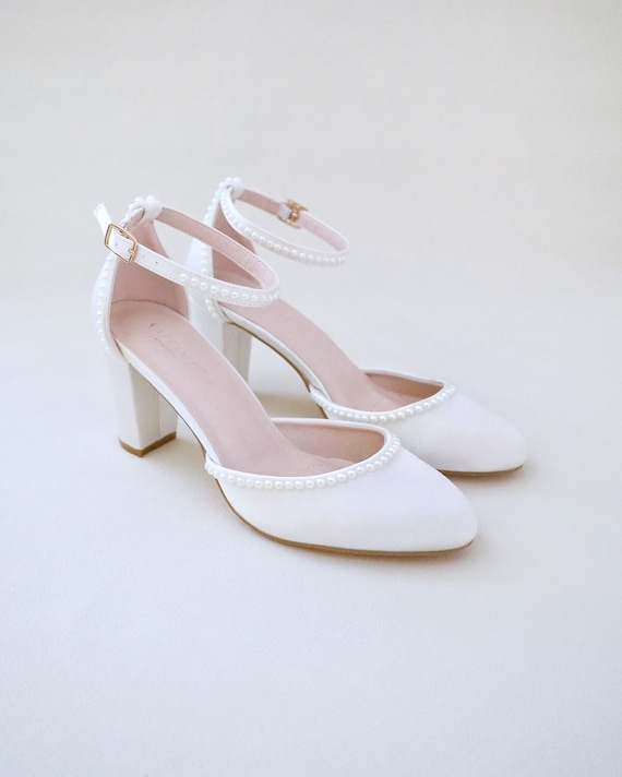 305-Jesse, 3 Inch High Heel Clear Wedding Shoes
