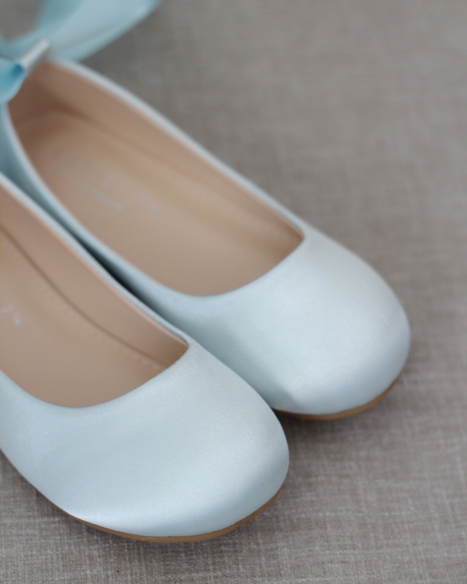 Kids Shoes LIGHT BLUE Satin Ballerina Lace up Flats Satin Etsy