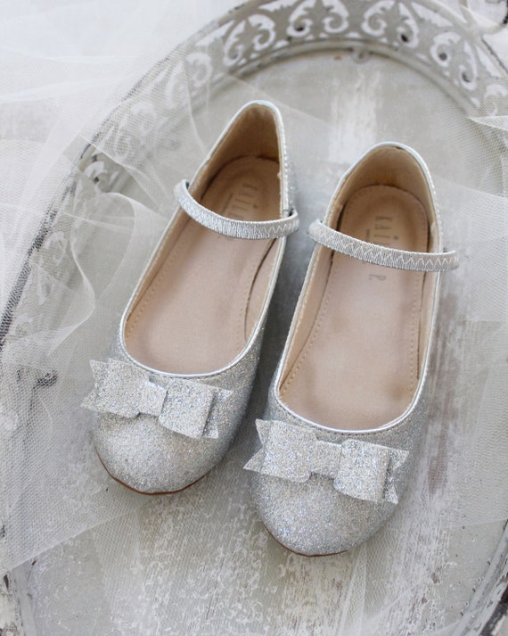 silver glitter shoes kids