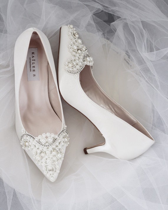 off white heels for wedding