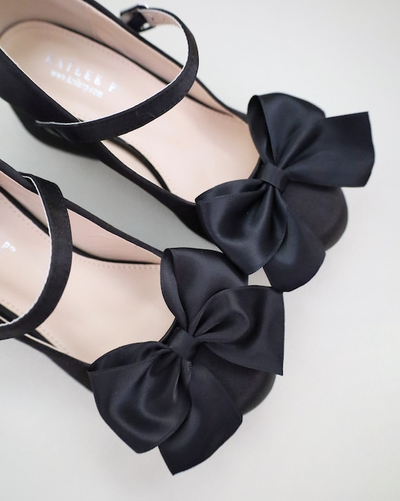 black dress shoes for girls Fancy Rose Black Dress Shoe main image 1
