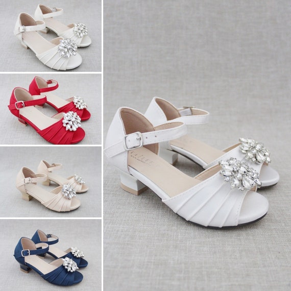 Ivory / Black / Pink Bow Leather Shoes Low Heel Shoes Wedding Party Fl -  Princessly