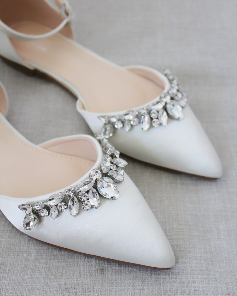 ivory pointed flats