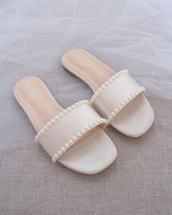 DIY Pearl Embellished Slippers - Glitter, Inc.