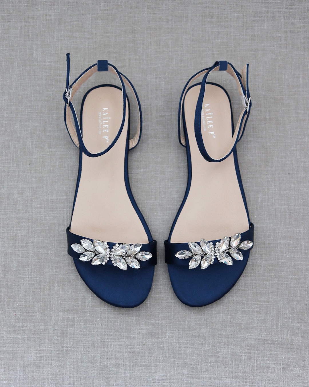 Blue flat hotsell sandals for wedding