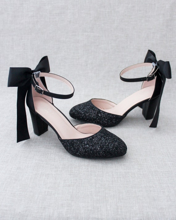 Amazon.com | EFTCAL Women's Pointed Toe Denim Low Heel Pumps Shoes,Slingback  Ankle Strap Fashion Kitten Heel Dress Shoes Office Work Shoes (Blue,4.5) |  Shoes