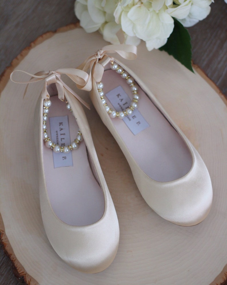 champagne colored flats