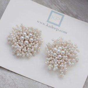 MINI PEARLS Shoe Clips, Wedding Accessories, Bridesmaids Gift, Rhinestones Shoe Clips, Bridal Accessories