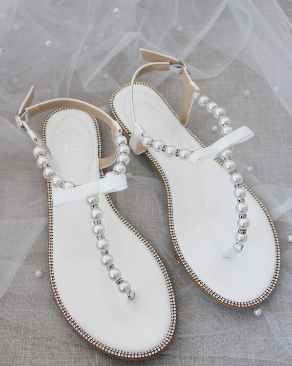 silver flower girl sandals