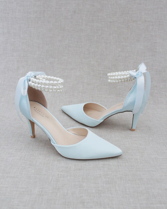 Designer Women Luxury 2022 Glitter Prom Shoes Silver Blue Rose Gold Heels  Stiletto Pumps Female Bridal Wedding Shoes Plus Size - AliExpress