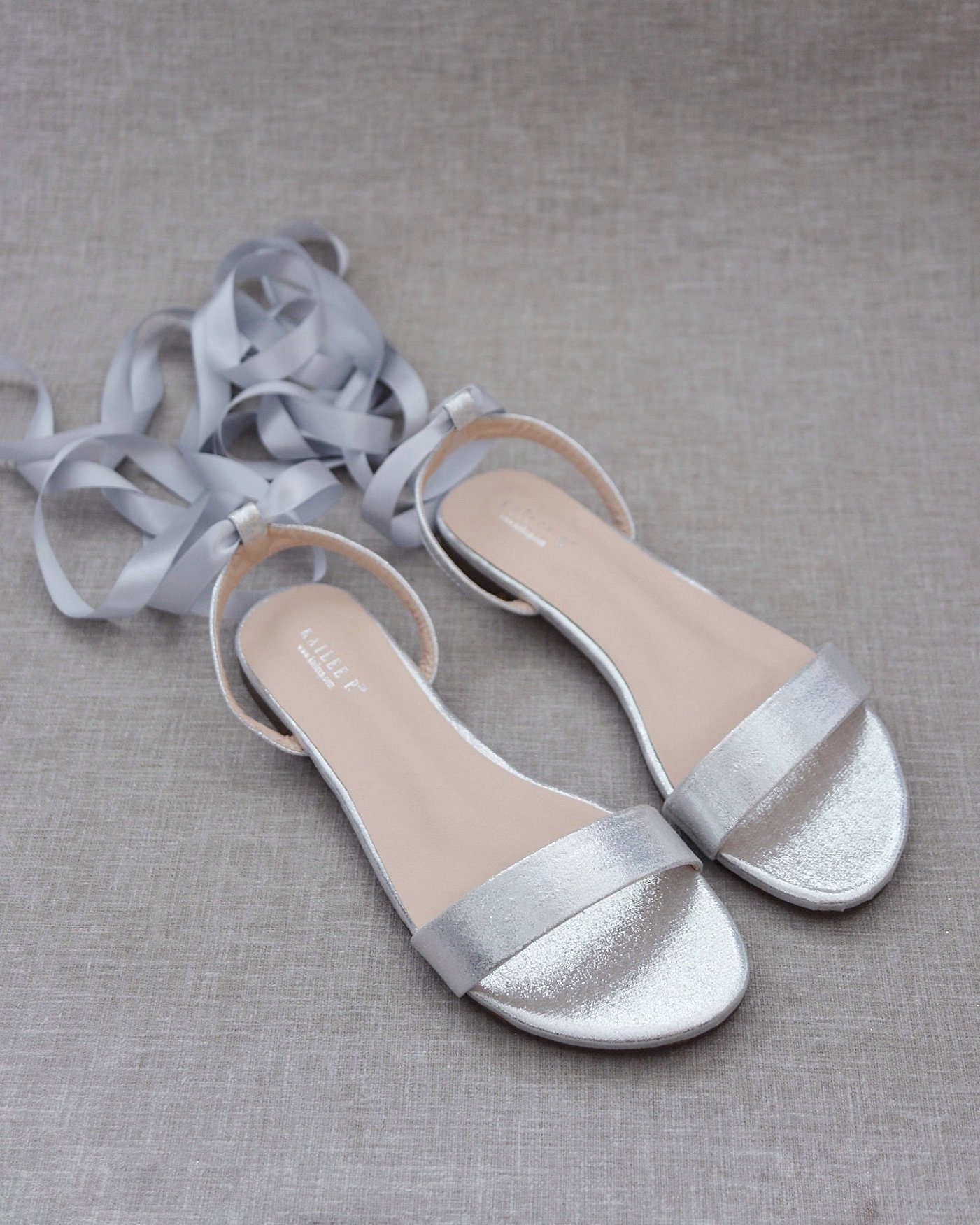 Cute silver sandals sale