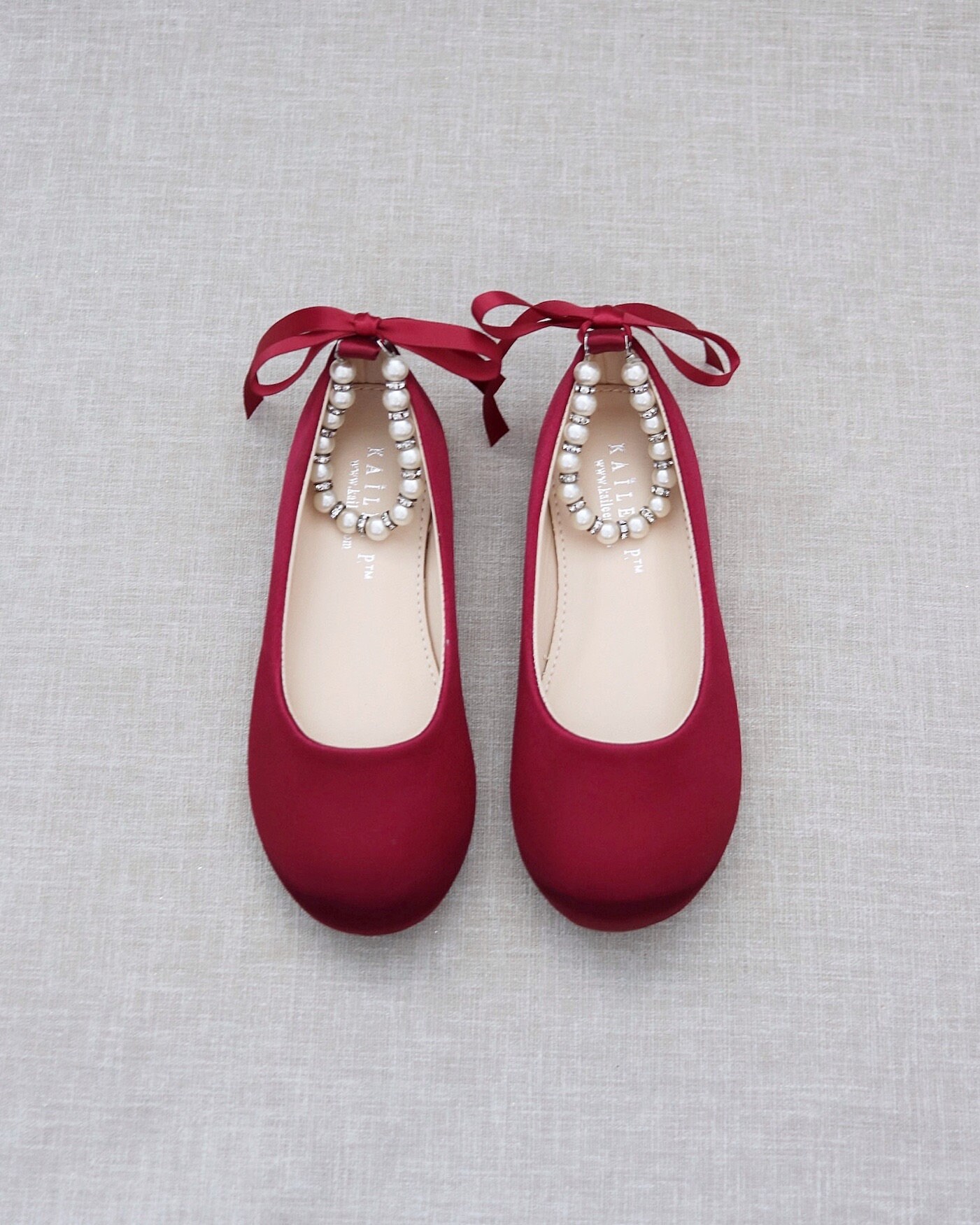 Flower girl shoes best sale burgundy