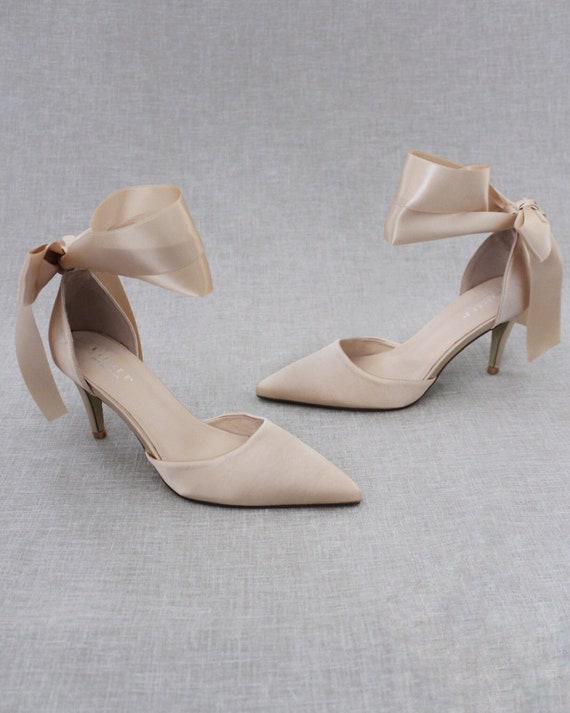 Jenlove Light Nude Pointed-Toe Pumps | Pumps, Pointed toe pumps, Pumps heels