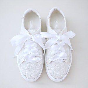 Rock Glitter Wedding Platform Sneakers Wedding Shoes, Bridesmaids Shoes, Evening Shoes, Bridal Flats, Wedding Sneakers image 8