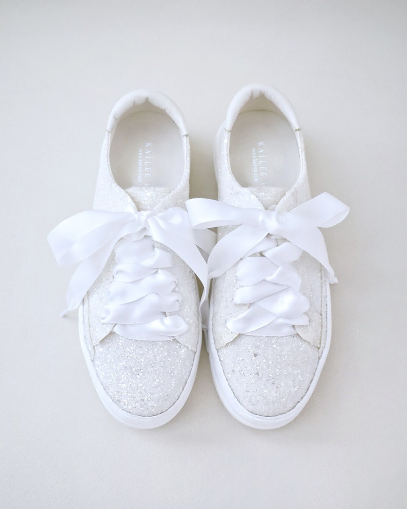 Rock Glitter Wedding Platform Sneakers Wedding Shoes, Bridesmaids Shoes, Evening Shoes, Bridal Flats, Wedding Sneakers 画像 8