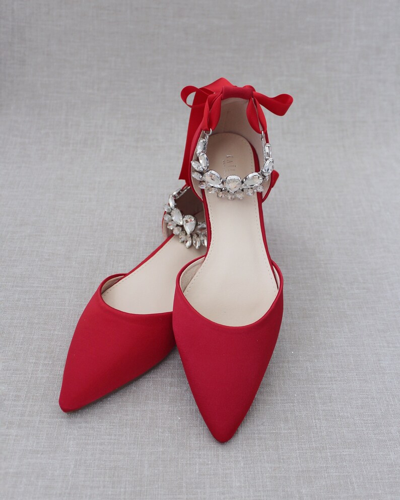 red and black plaid flats