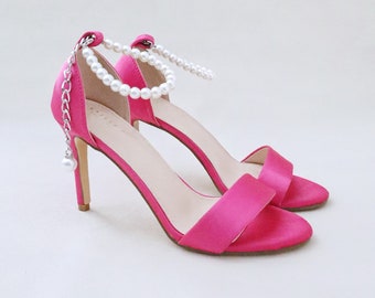 サンダル・ミュール Gedebe High-Heeled Fuchsia Sandals With Intertwined Straps Gedebe High-heeled Fuchsia Sandals With Intertwined Straps