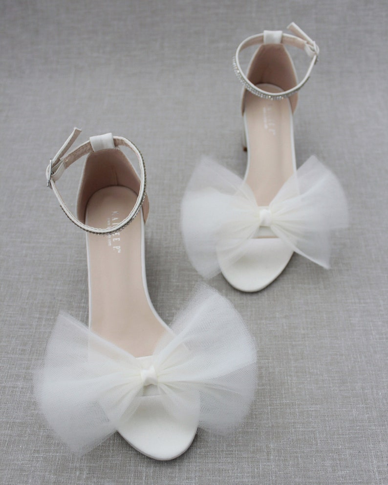 small block heels silver