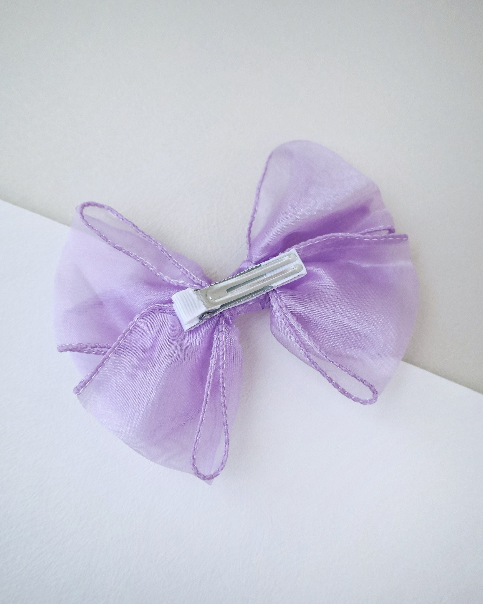 Organza Layered Hair Bow - Hair Clips, Flower Girls Bows, Party