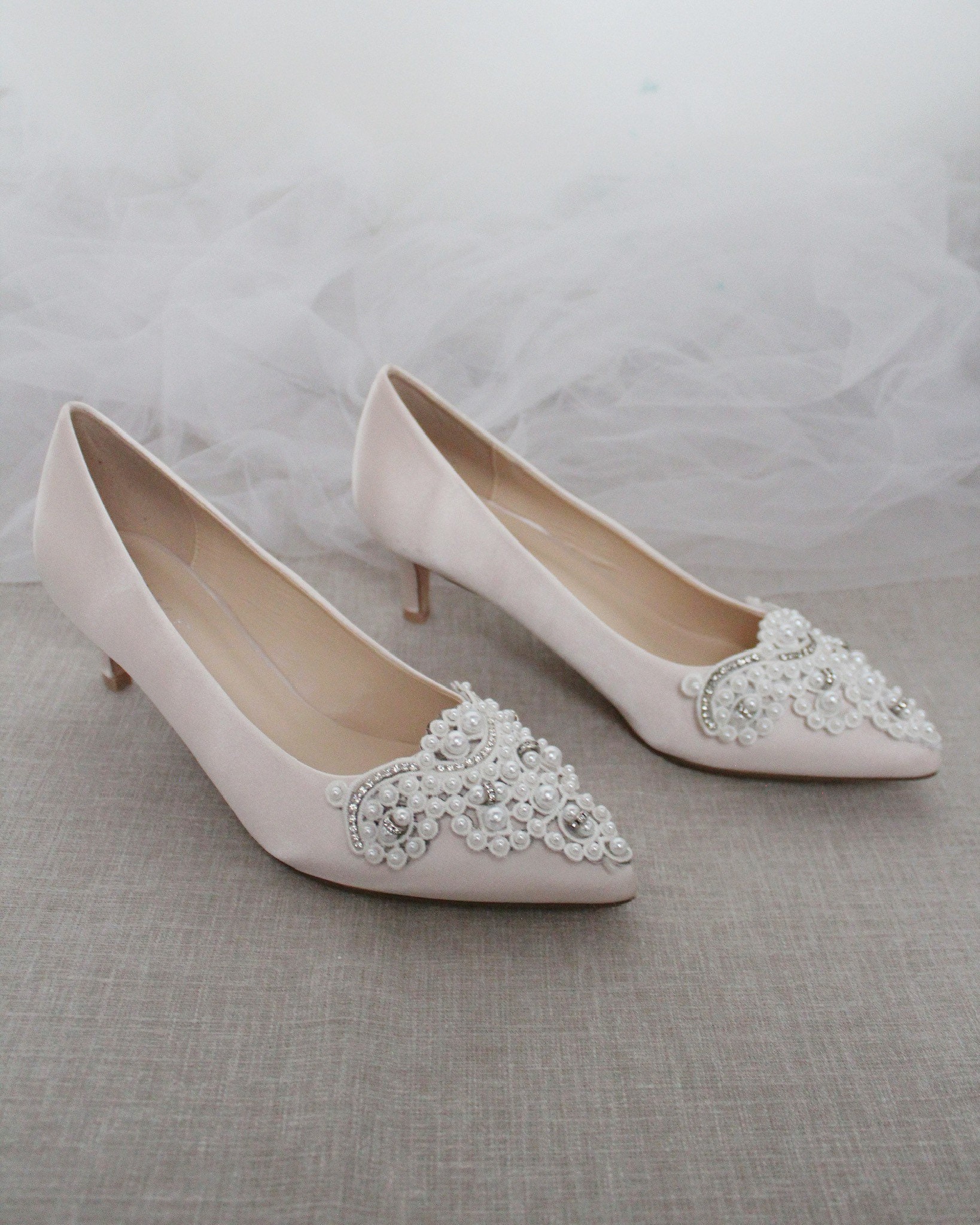 Blush Low Heel Etsy Canada