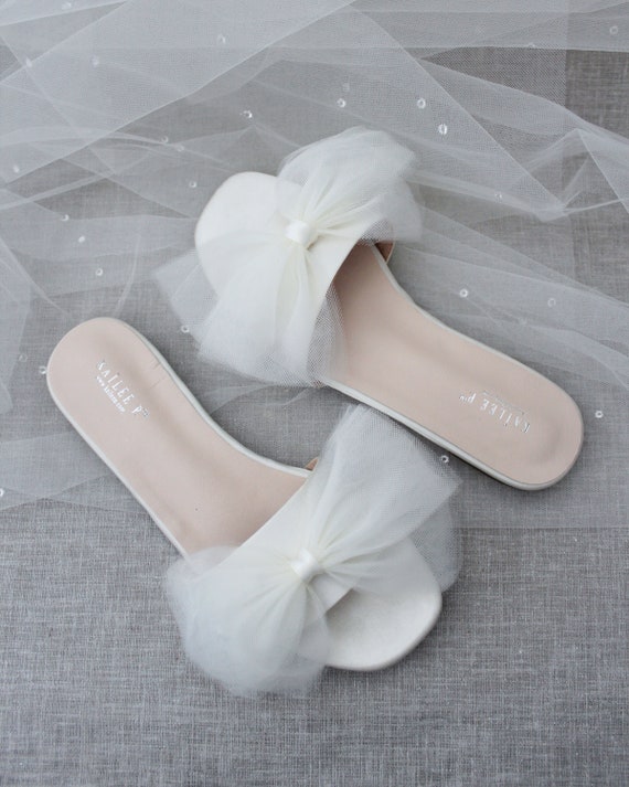 Bridal slide sandals sale