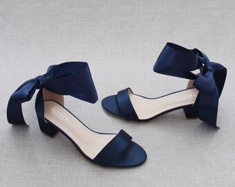 Navy blue shoes and sandals sale