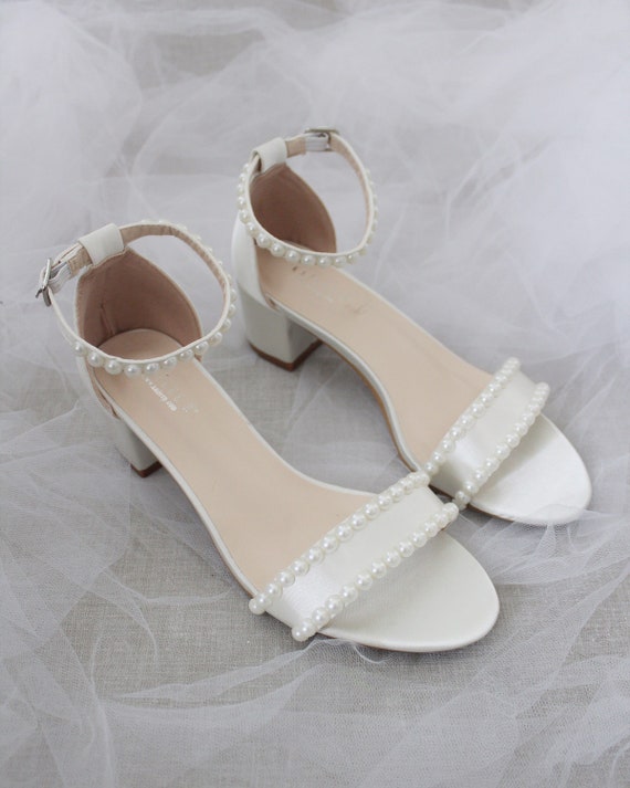 satin bridesmaid shoes