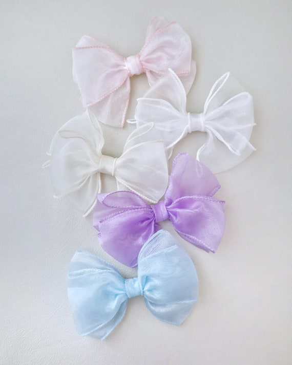 Organza Layered Hair Bow - Hair Clips, Flower Girls Bows  display picture 2