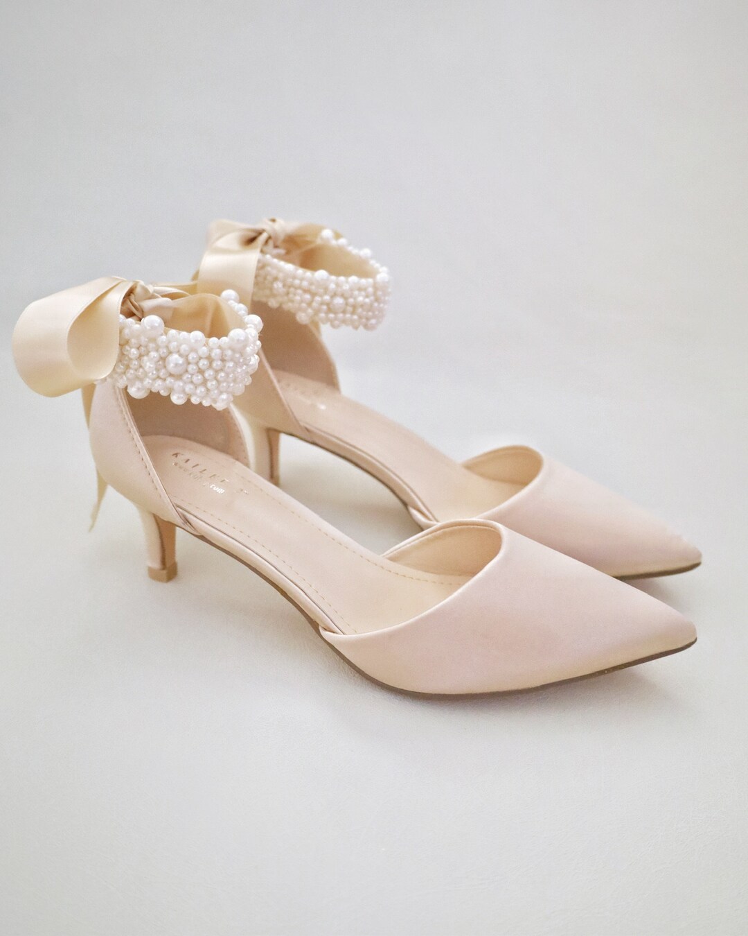 DREAM PAIRS Women's Kitten Heel Slingback Pumps - Pointed Toe Dress Shoes For Wedding & Party