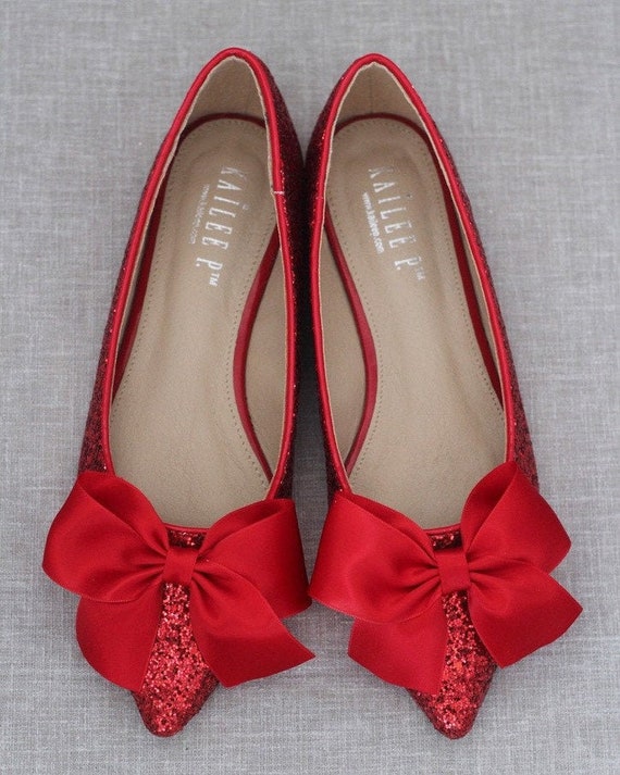 red flat shoes for wedding