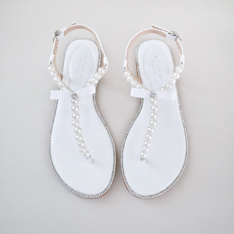 Pearl Shoes Flat Sandals