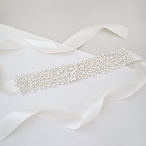 Perla Applique Bridal Sash, Bridesmaids Belt, Wedding Dress Accessories, Flower Girl Sash, Bridal Accessories, Rhinestones Sash