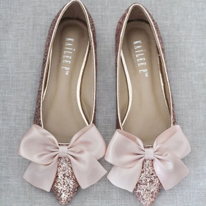 rose gold dolly shoes