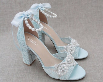 Light blue heels for hot sale wedding
