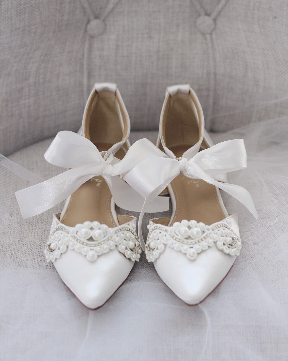 30+ Comfortable Wedding Flats Shoes for Bride 2023 | Deer Pearl Flowers