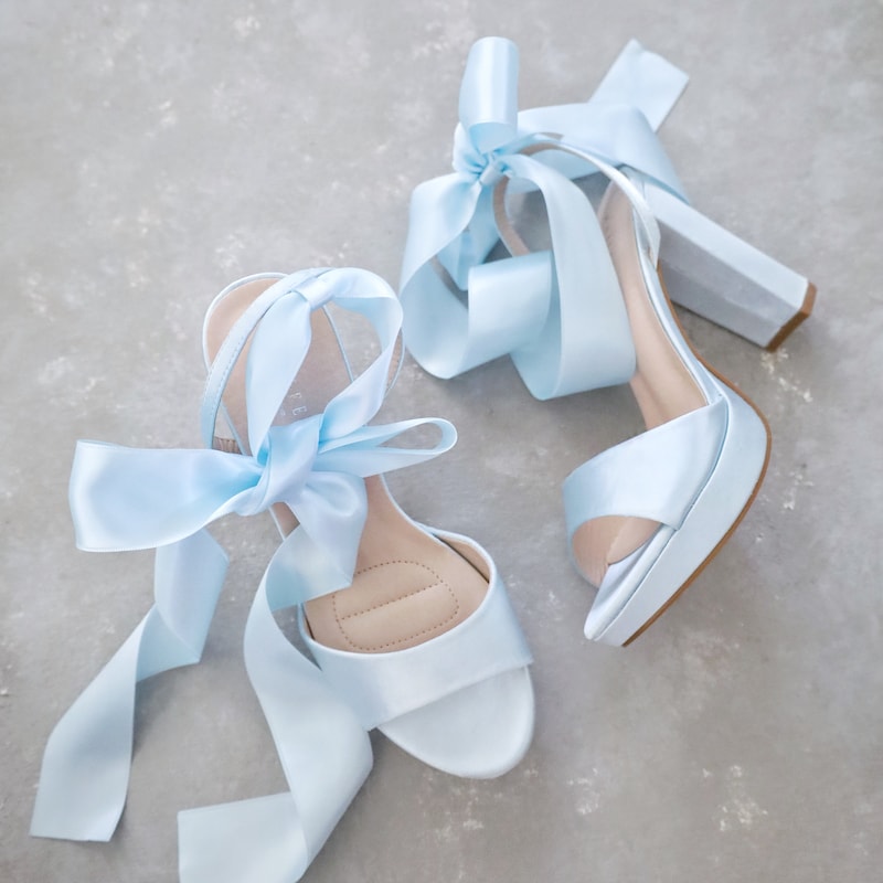 pale blue sandals low heel
