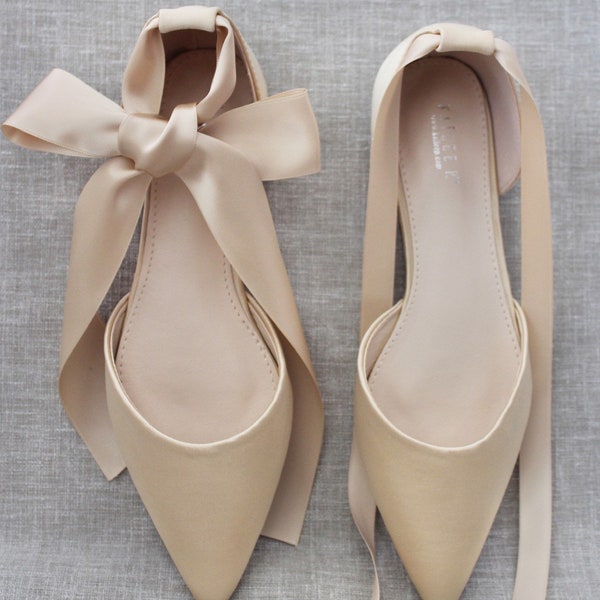 champagne peep toe shoes