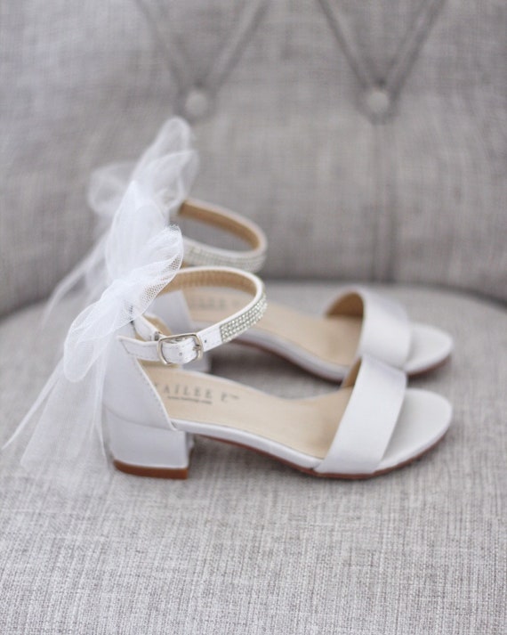 junior bridesmaid shoes silver