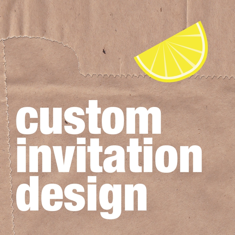 Custom Invitation Design Etsy