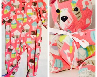 Keepsake Bear - Memory Bear - Stuffed Bear made from an outfit of your choice-Please click on description to get more information :)