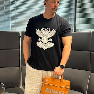 Screentryckt med återvunnen t-shirt