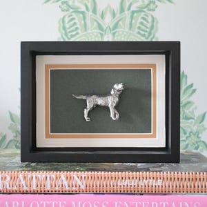 Danforth Pewter Golden Retriever Wall Art | Handcrafted Sporting Dog Display (5x7 Frame)