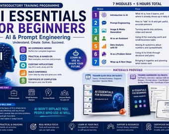 AI Essentials for Beginners. AI and Prompt Engineering. Introductory Training Programme