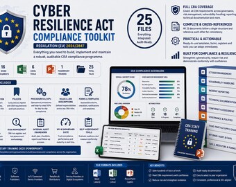 CRA Compliance Toolkit |Templates Package | EU Cyber Resilience Act Compliance Docs (Word/Excel/PPT)